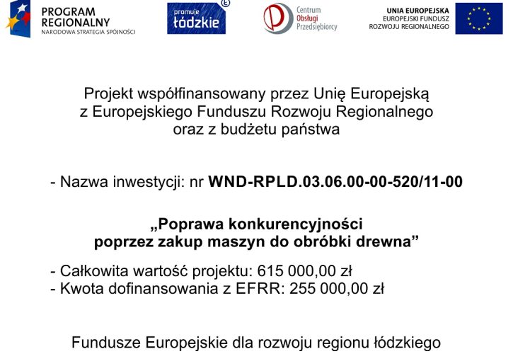 Zrealizowany projekt – działanie 3.6